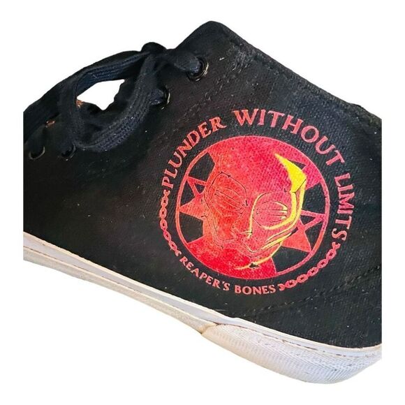 akedo x sea of thieves shoes the reaper mens black & red RARE size 13 sneakers - Picture 12 of 16